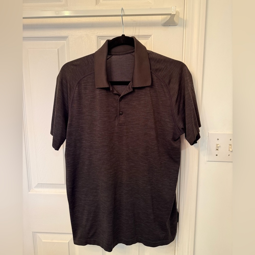 Lululemon Dark Grey Metal Vent Tech Polo - Men’s Medium